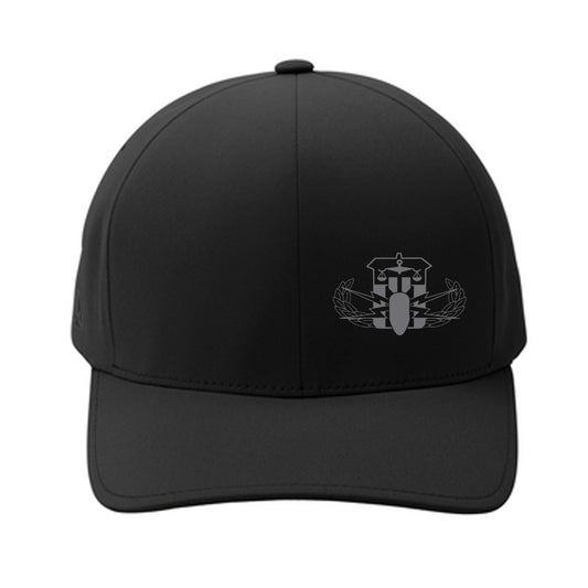 Black FlexFit Cap w/ Grey Embroidery